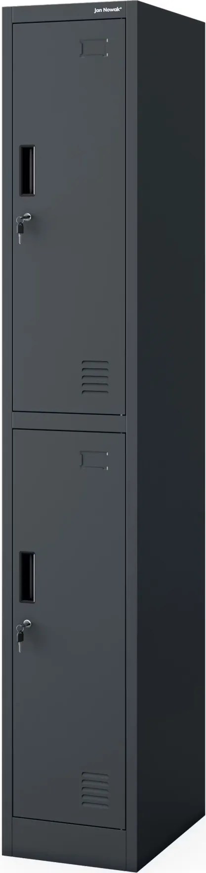 Szociális öltözőszekrény antracit IGOR 1 Plus 316,5 x 1850 x 450 mm