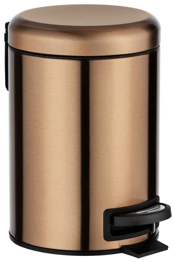 Leman rézszínű pedálos szemetes, 3 l - Wenko