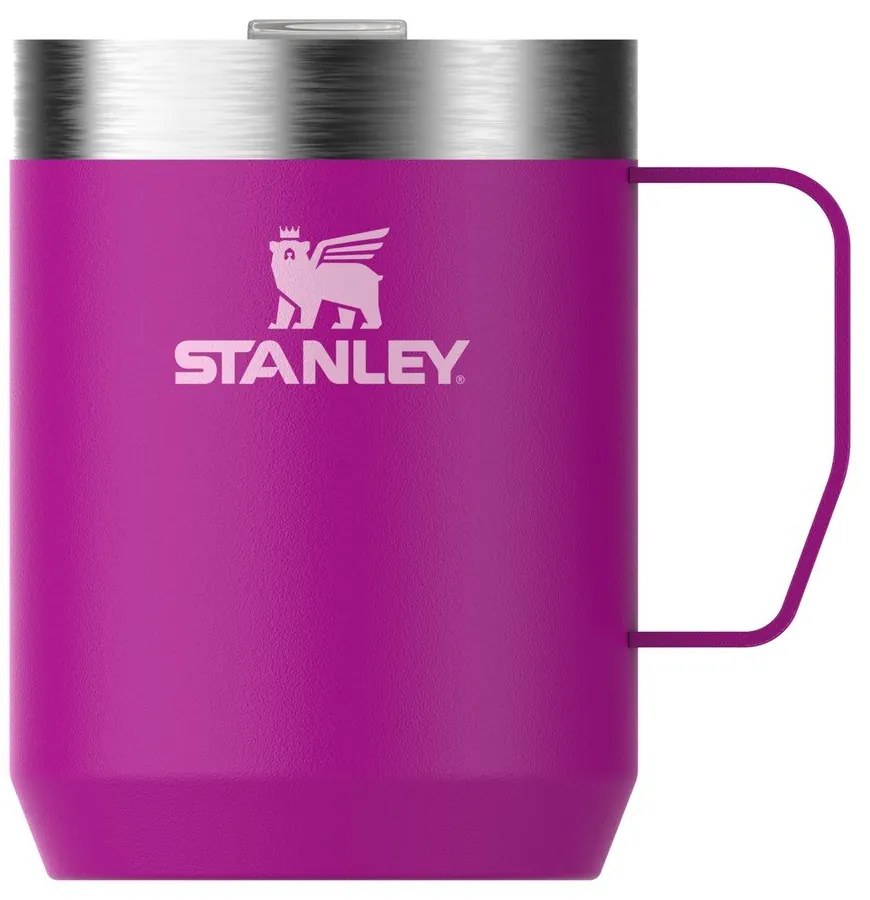 Rózsaszín rozsdamentes acél termobögre 230 ml Stay-Hot Camp Mug Violet Blossom  Stanley