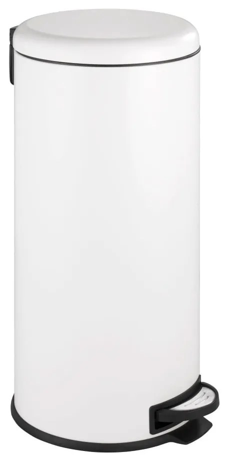 Fehér acél pedálos szemetes 30 l Leman  Wenko