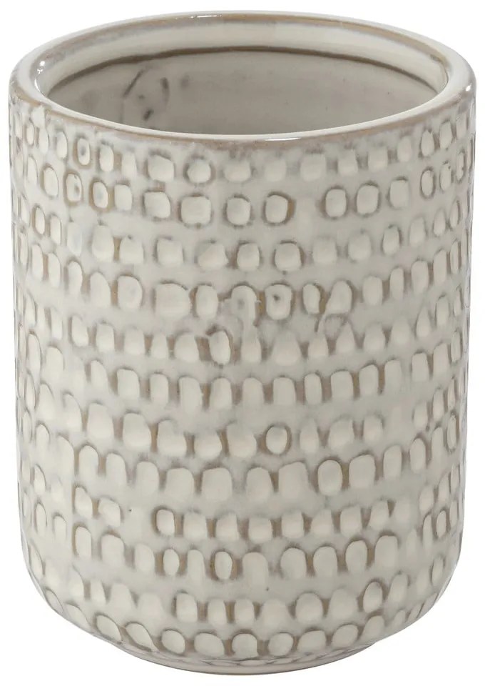 Krémszínű kerámia fogkefetartó pohár Pergole  Wenko