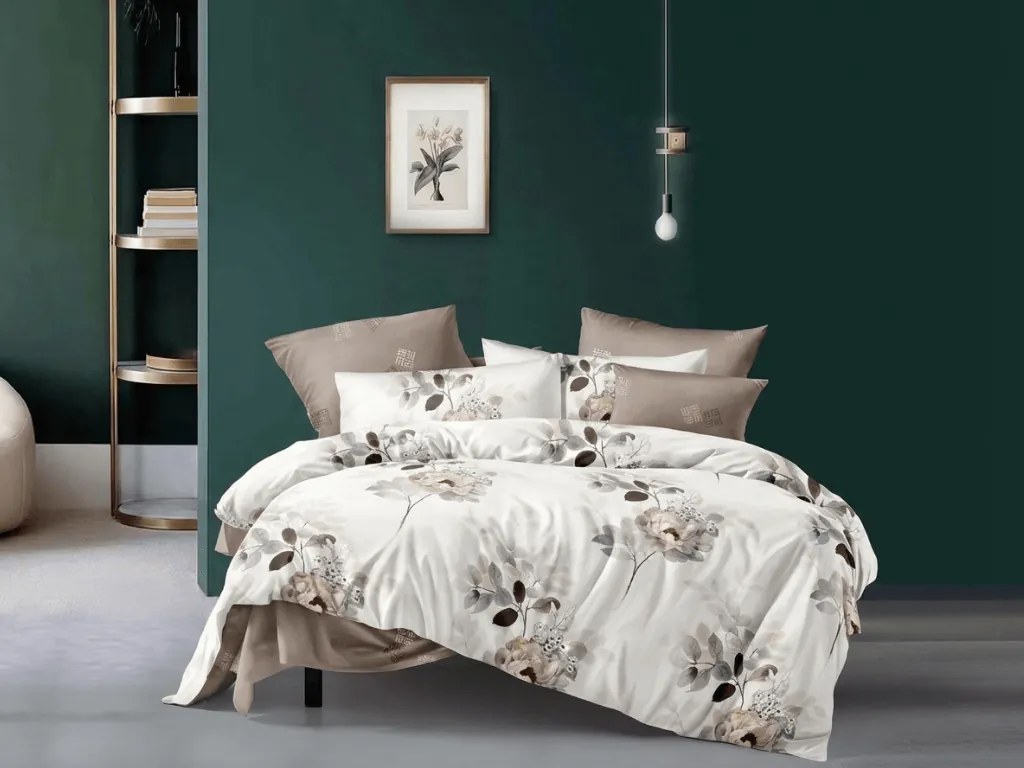 Kétoldalas ágynemű DUO SENSE CARMELIA mintás + párnahuzat 40x50 cm INGYEN Ágyneműhuzat mérete: 70 x 90 cm | 140 x 200 cm