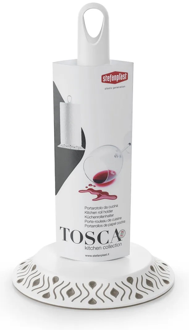 STEFANPLAST Tosca konyhai törülközőtartó, fehér/világosszürke