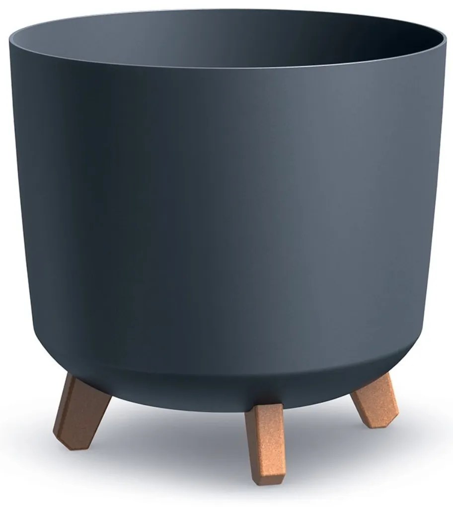 PROSPERPLAST Virágcserép GRACIA TUBUS 29,8 cm antracit Méret: S