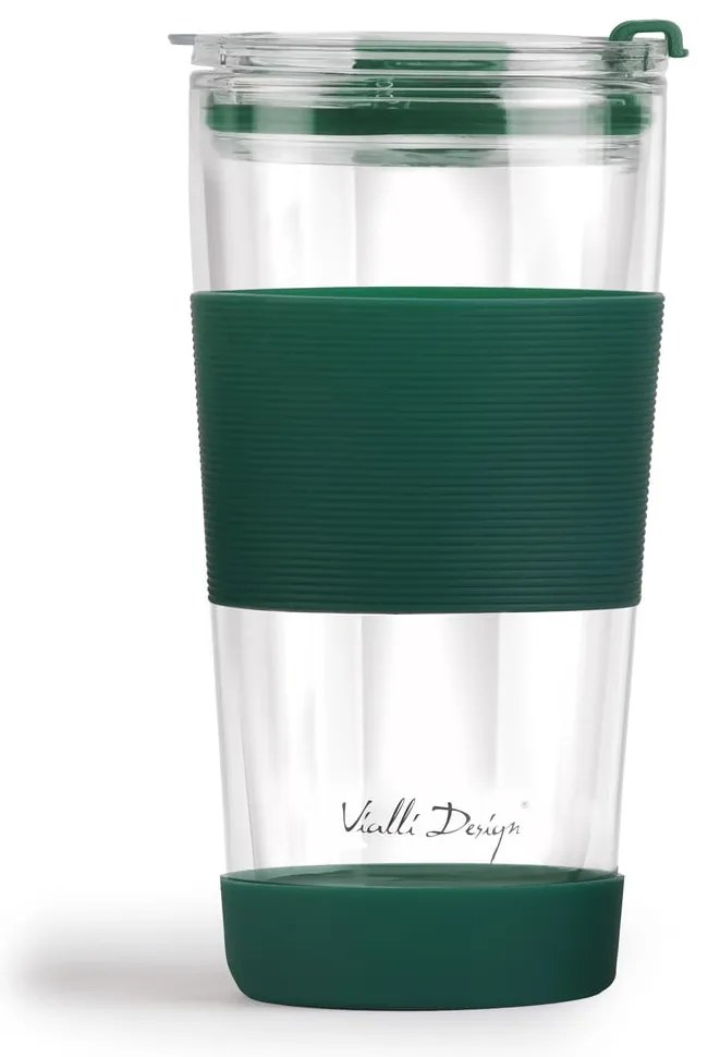 Zöld termobögre 600 ml Fuori  Vialli Design
