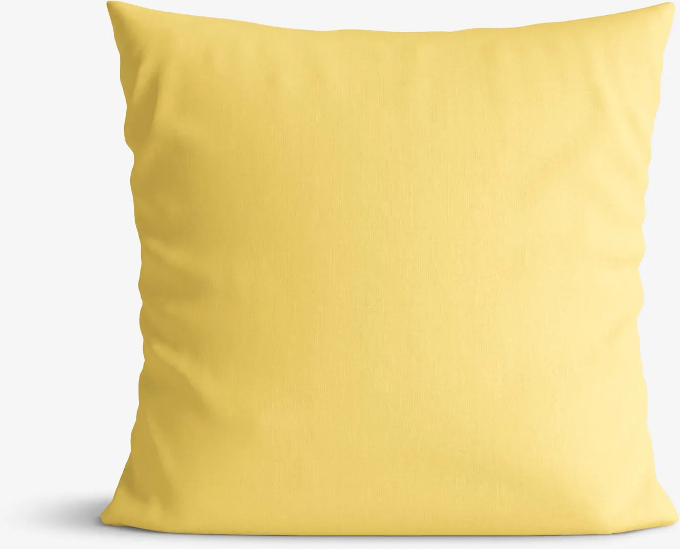 Goldea pamut párnahuzat - sárga 40 x 40 cm
