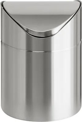 Billenős szemetes, 1,5 l, rozsdamentes acél, asztali, VEPA BINS, ezüst (UVB05)