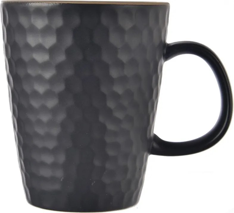 Fekete kerámia bögre 420 ml Tea Time  Orion