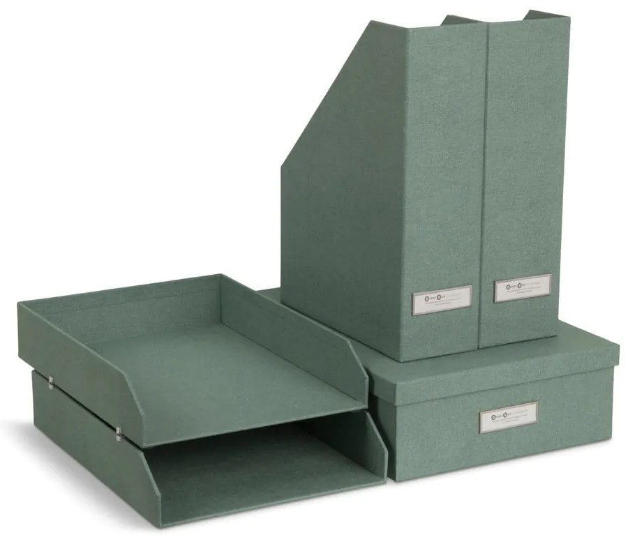 Zöld karton rendszerező szett 5 db-os dokumentumokhoz Holger Canvas Paper Laminate  Bigso