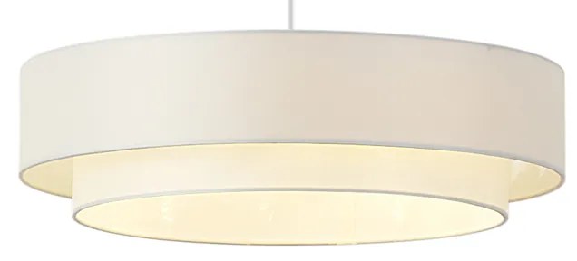 Modern függőlámpa fehér 50cm 3-Light - Drum Duo