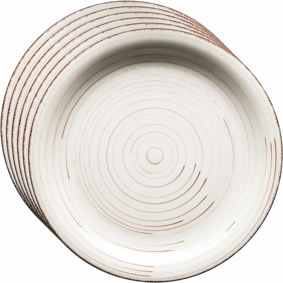 Mäser Bel Tempo 6 db lapostányér szett 27 cm, bézs