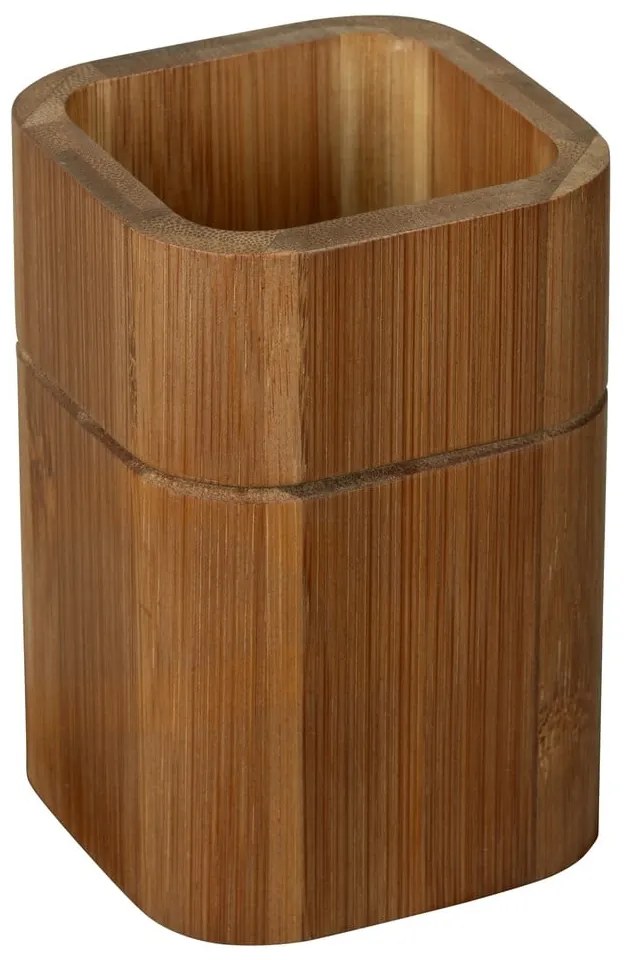 Barna bambusz fogkefetartó pohár Serro  Wenko