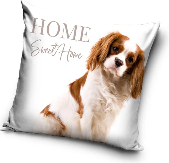 Kutyás Cavalier párnahuzat 40x40 cm