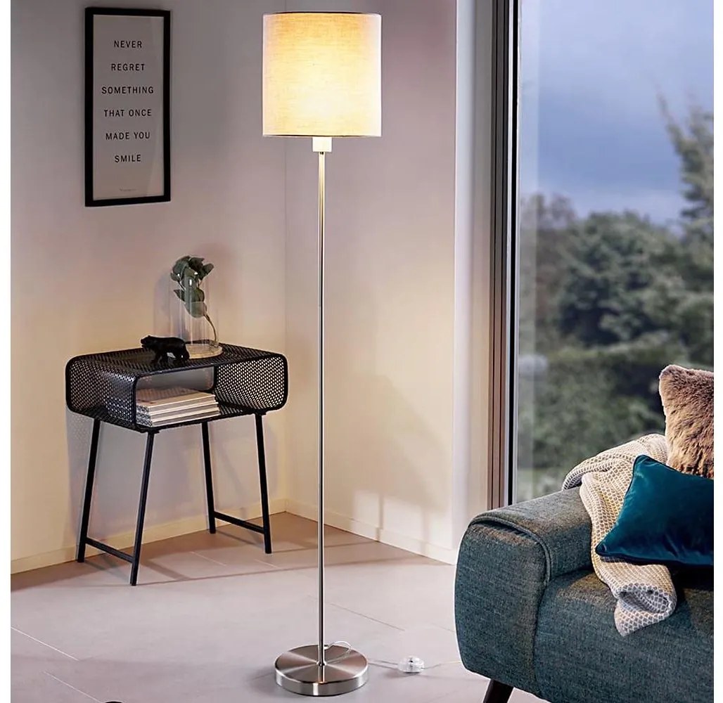 Eglo 96377 - Állólámpa PASTERI 1xE27/60W/230V átm. 28 cm szürke