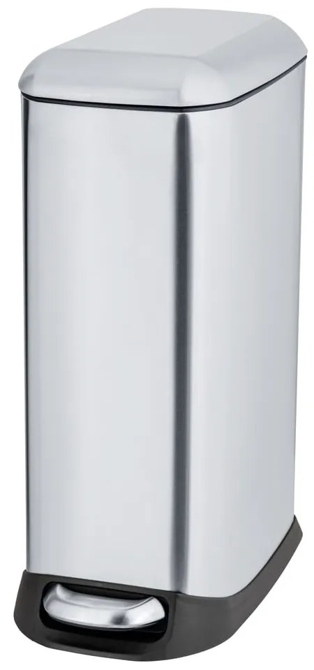 Ezüstszínű rozsdamentes acél pedálos szemetes 20 l Design  Wenko