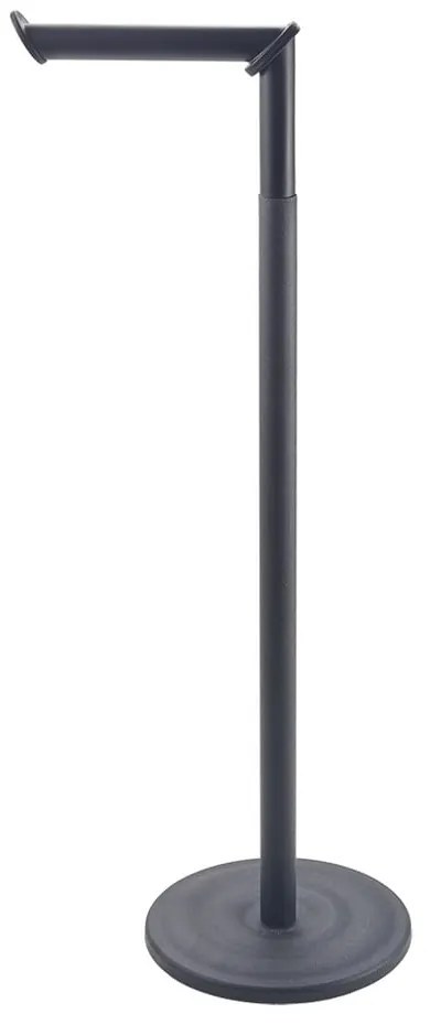 Matt fekete acél WC-papír tartó állvány Lava  Metaltex