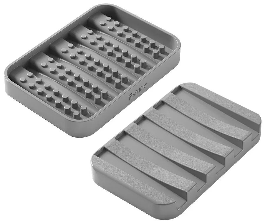 Szürke műanyag szappantartó Gravity  Metaltex