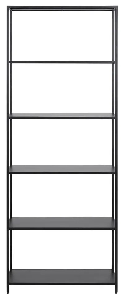 Fekete fém könyvespolc 70x185 cm Newcastle  Actona