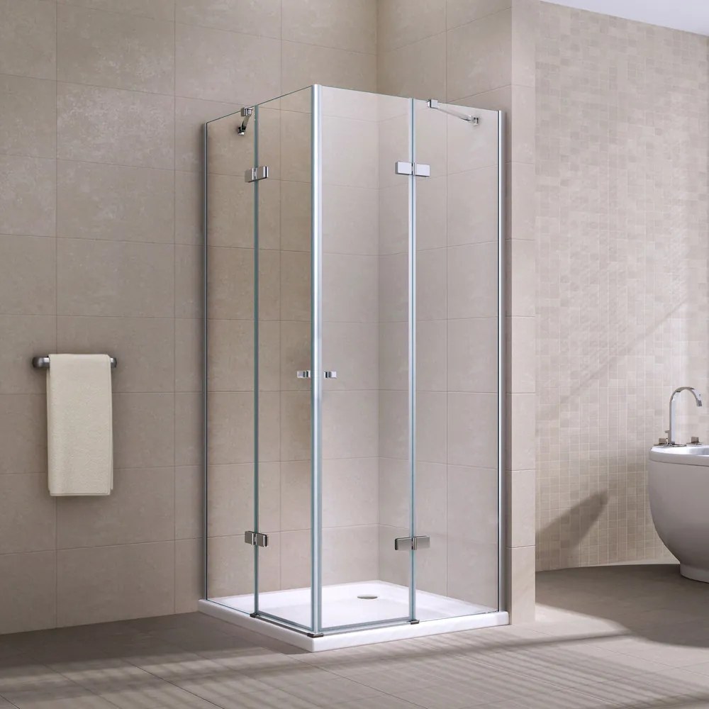 Elba || zuhanykabin 90x90, 195cm, 6mm, NANO