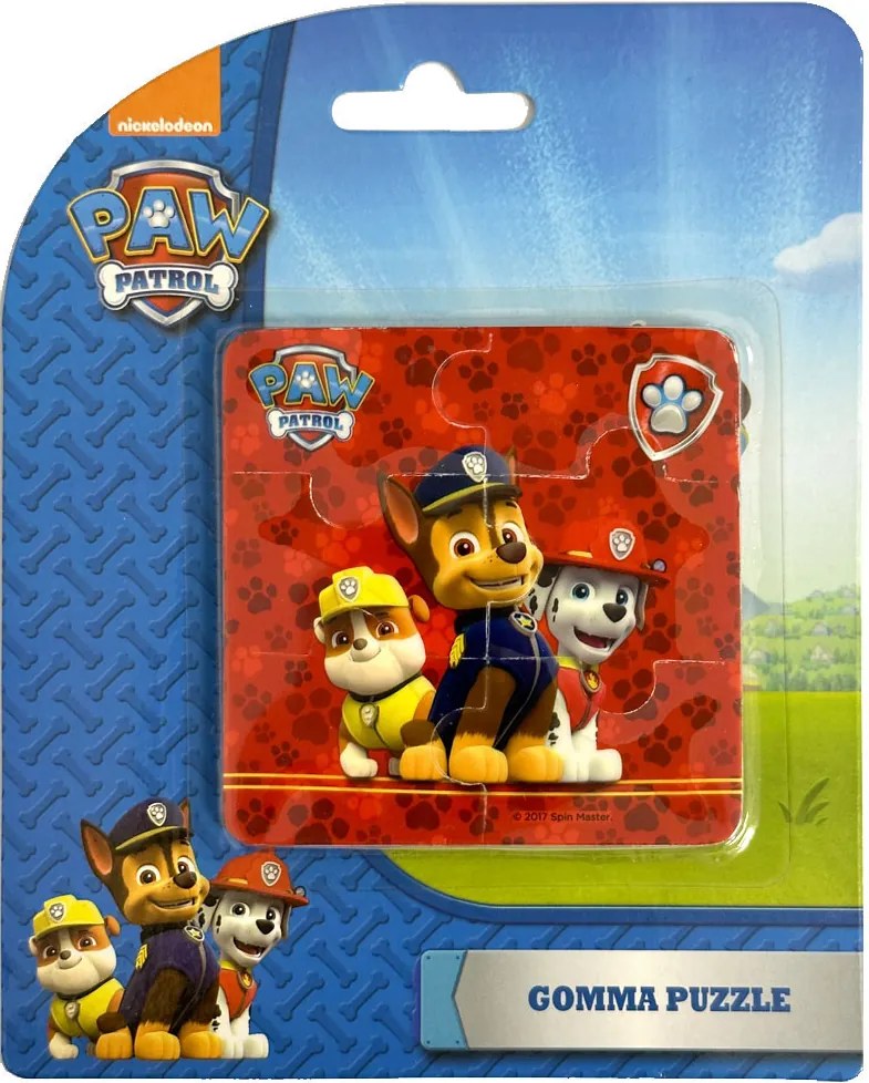 Mancs Őrjárat Red puzzle radír szett