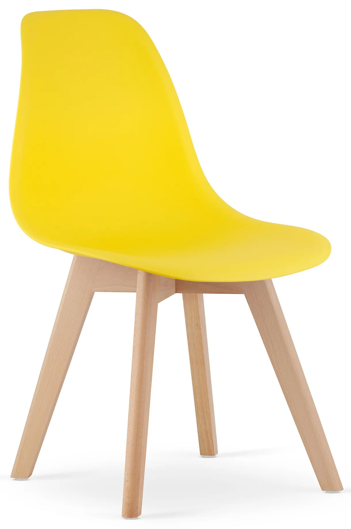 Sárga KITO szék bükkfa lábakkal