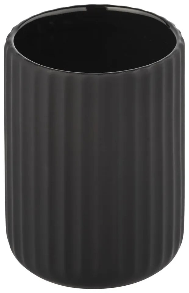 Belluno fekete kerámia fogekfetartó pohár - Wenko