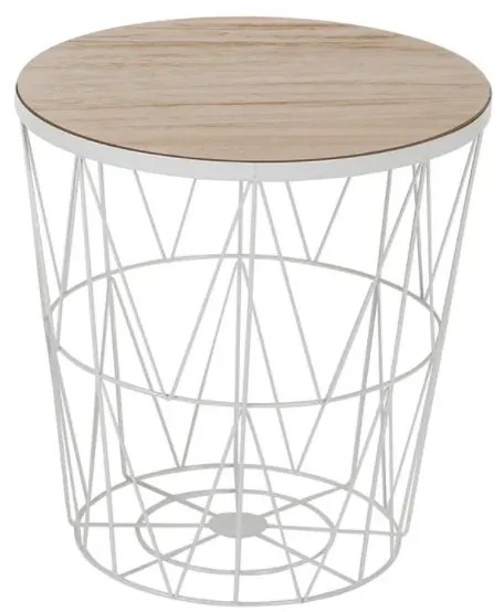 Fehér tárolóasztal SPACE