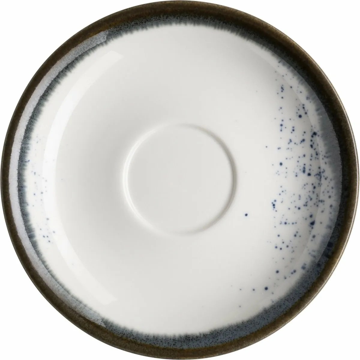 Mäser Espressócsésze alátét Pintar White kék pöttyös 13 cm, S
