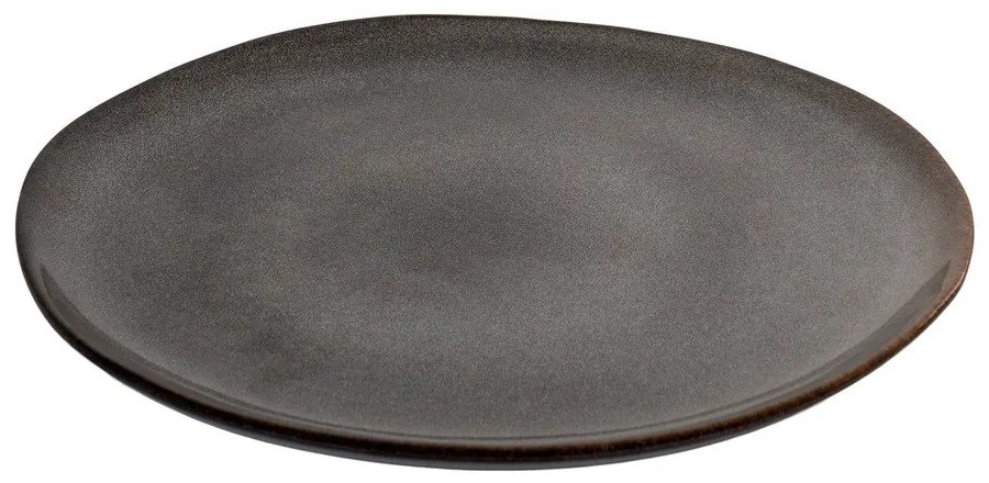 Szürke agyagkerámia tányér készlet 4 db-os ø 21 cm Selma  House Nordic