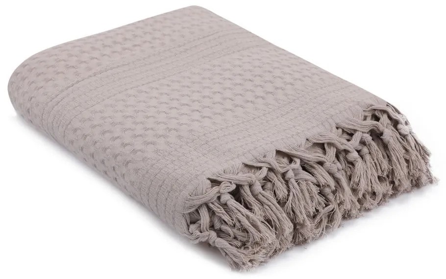 Brown világosbarna pamut ágytakaró, 220 x 240 cm