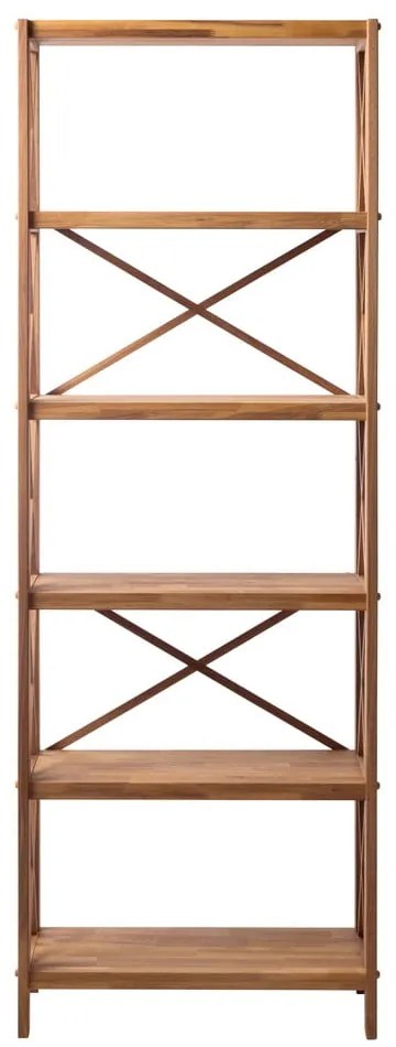 Natúr színű tölgyfa polcos állvány 70x198 cm X-Shelf  Unique Furniture