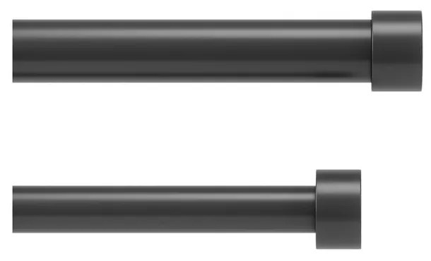 Acél bővíthető-dupla függönykarnis 91 - 168 cm Cappa Umbra