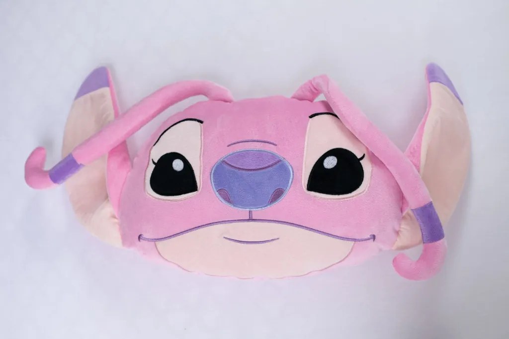 Disney Lilo és Stitch, A csillagkutya Angel Pink 3D formapárna, díszpárna 35 cm