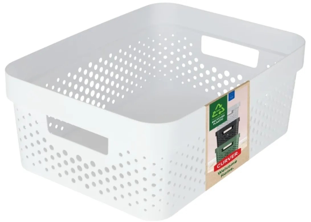 Curver Tárolódoboz INFINITY 1,4L, fehér perforált