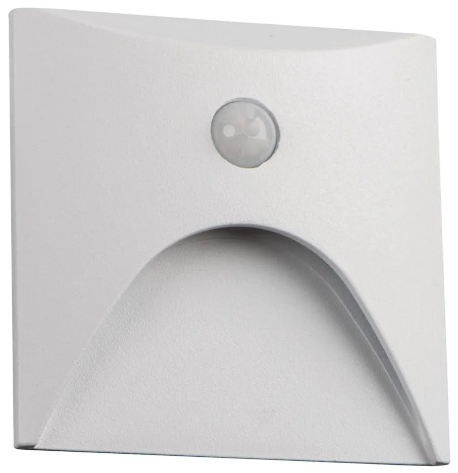 Kanlux 39129 - EXIN LED lépcsővilágító lámpa érzékelővel, 2,5W/230V, 3000K, IP65, fehér, szögletes