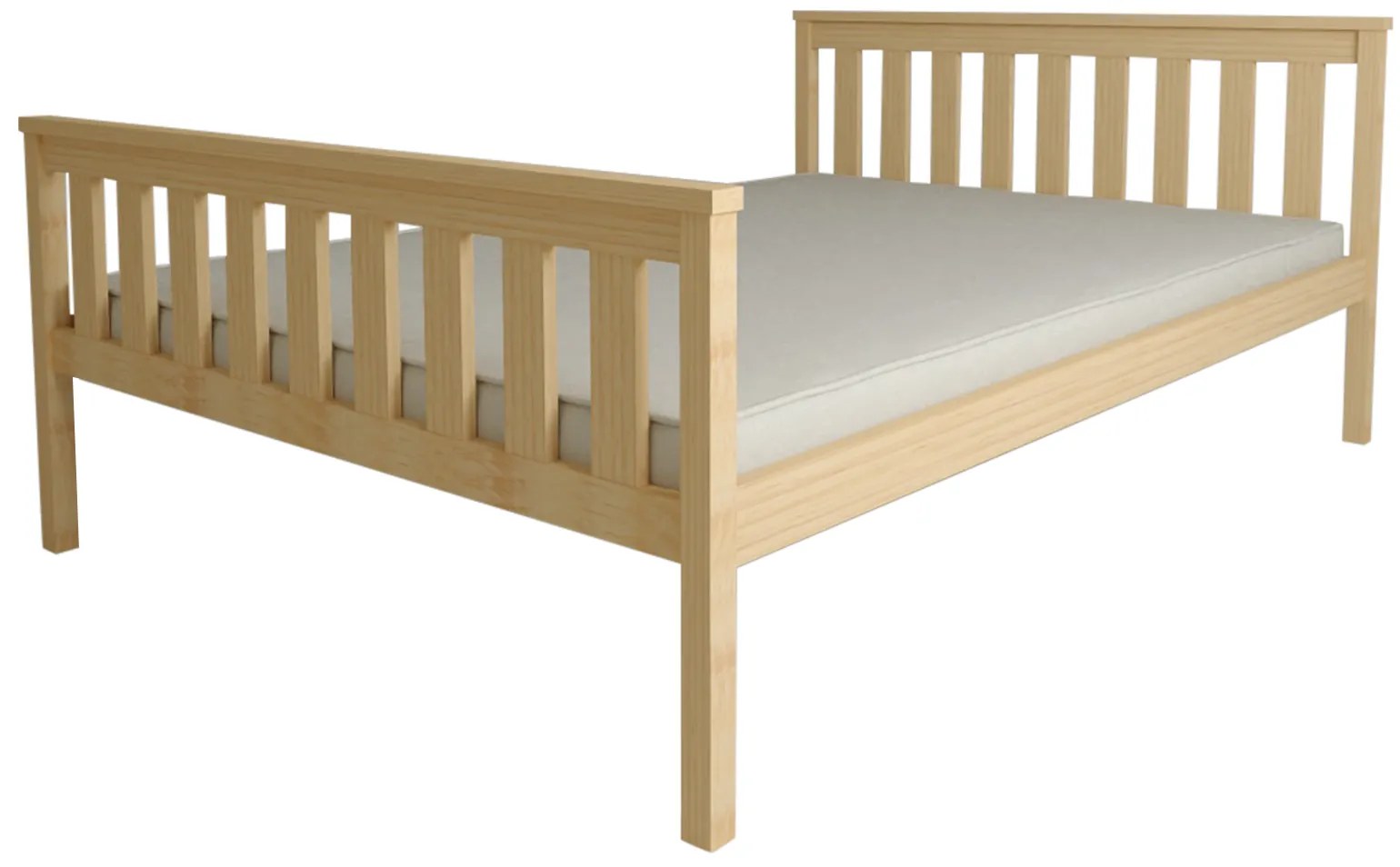Ágy KALEA 90 x 200 cm, fenyő Matrac: Somnia matrac 18 cm, Ágyrács: Lamellás ágyráccsal