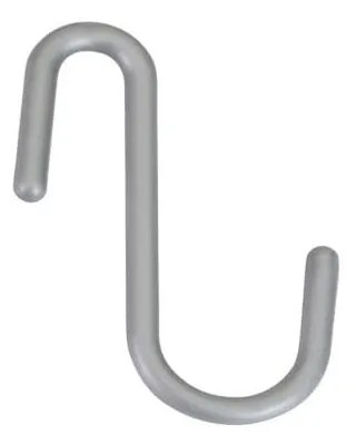 Ezüstszínű függő műanyag akasztó szett 6 db-os City  Metaltex