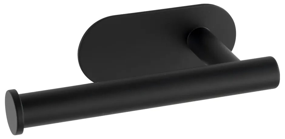 Matt fekete öntapadós rozsdamentes acél WC-papír tartó Orea  Wenko