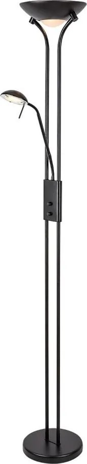 Brilagi - Fényerőszabályozható állólámpa SCARLETT 1xR7s/230W/230V + 1xG9/40W fekete