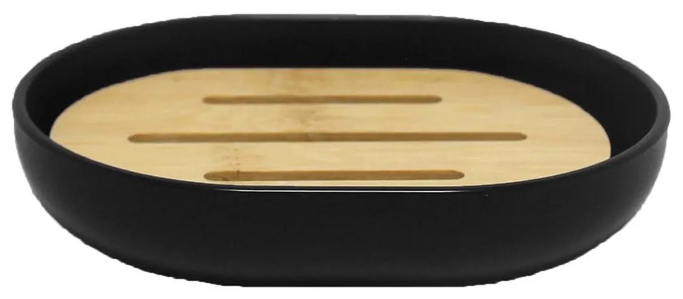 Fekete műanyag szappantartó Smart  douceur d'intérieur