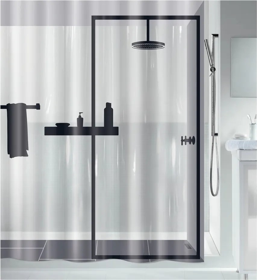 Zuhanyfüggöny 180x200 cm Illusion  Spirella