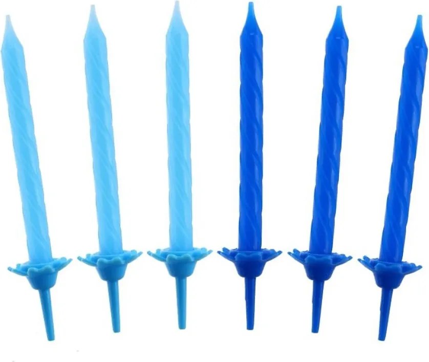 Kék Pattern 2 tortagyertya, gyertya szett