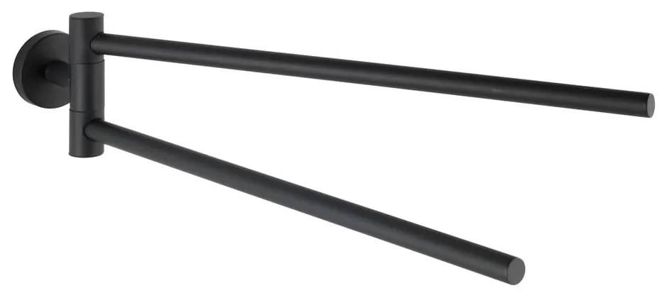 Matt fekete fali rozsdamentes acél törölközőtartó Bosio  Wenko