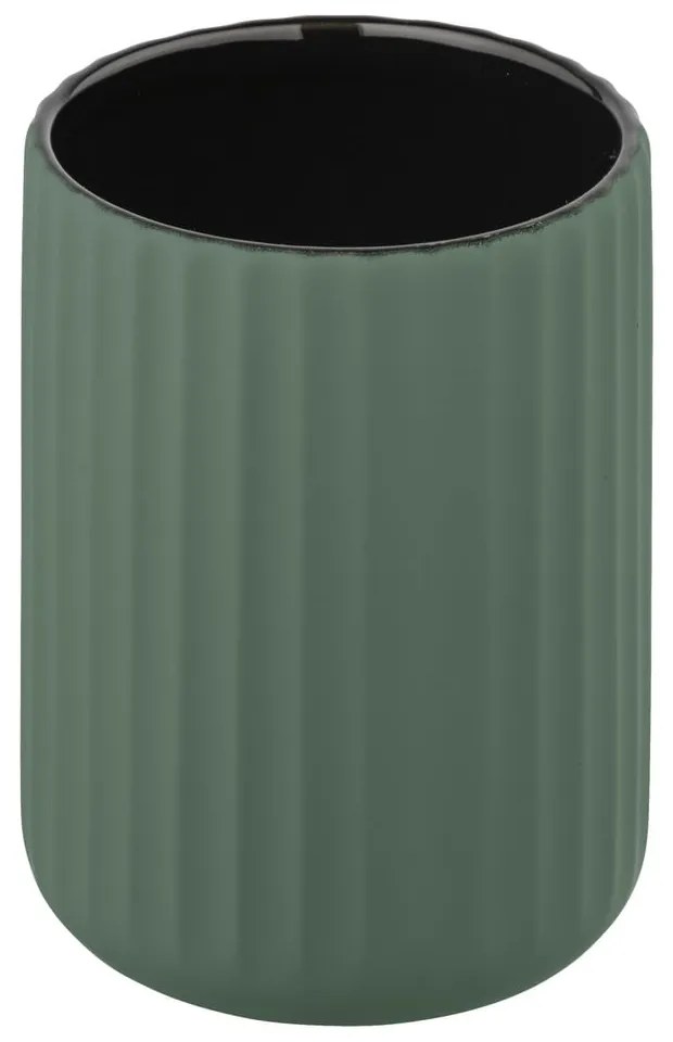 Belluno zöld kerámia fogkefetartó pohár - Wenko