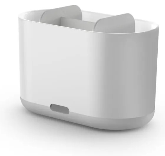 Fehér műanyag fogkefetartó pohár Duo  Joseph Joseph