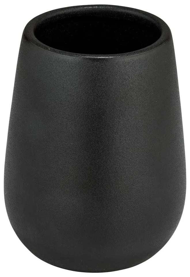 Fekete kerámia fogkefetartó pohár Nerno  Wenko