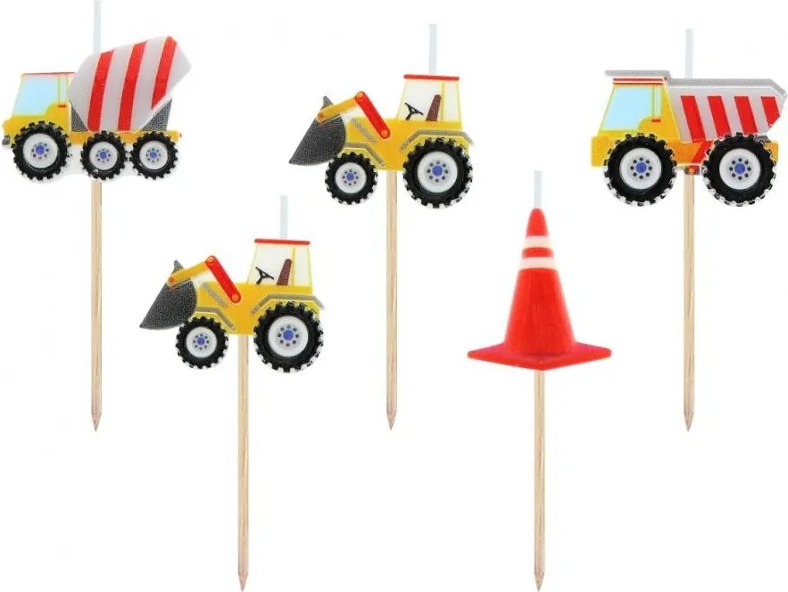 Építkezés Building Blocks tortagyertya, gyertya szett 5 db-os