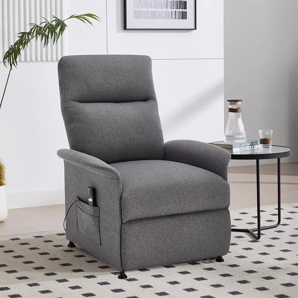 Catini ELYSIO elektromosan állítható relaxációs fotel, sötétszürke