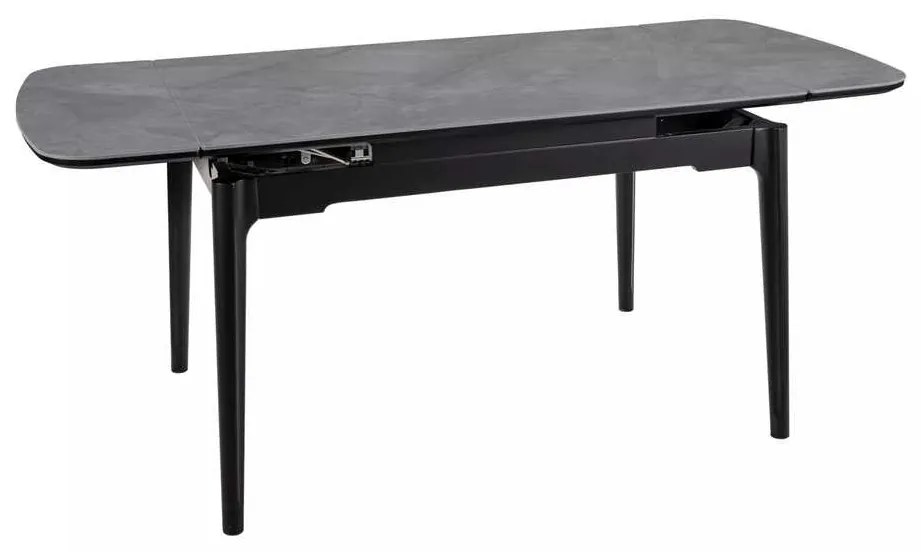 Jedálenský stôl Priano, sivá / čierna