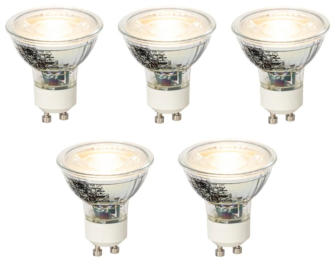Sada 5 stmievateľných LED žiaroviek GU10 4W 300lm 2700K